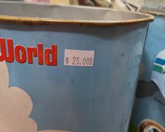 Walt Disney World metal garbage cans