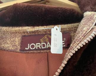 Vintage hooded faux fur Jordache jacket size large