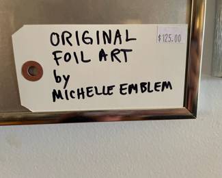 Foil art by Michelle Emblem