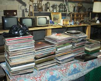 Large Collection of Vinyl Records