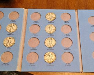 Silver Coins and Wheat Pennies