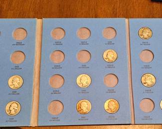 Silver Coins and Wheat Pennies