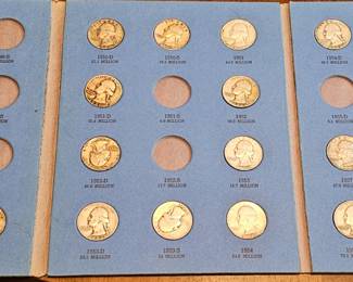 Silver Coins and Wheat Pennies