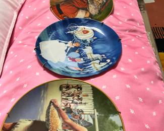 Bedroom 2 - miscellaneous display plates - 25 in all