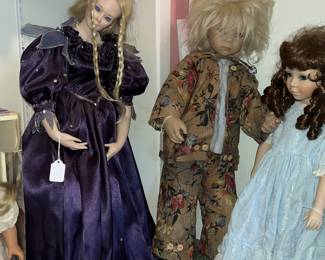 A couple of the "creepy" dolls! (my opinion!)