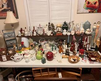 Table full of unique finds!