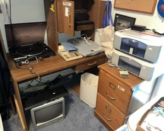 Computer station, printers, more