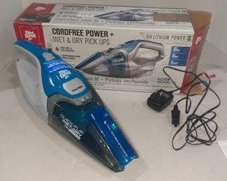 Dirt Devil Cordless wet and dry hand held vacuum. With power cord