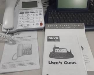 AT&T telephone and Mivo cordless 350 personal E-mail without the PC