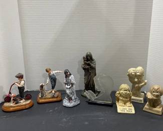 Figurine Assortment - Two Timeless Treasures, American Native girl, St Teresa and more