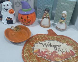 Autumn and Halloween decorations