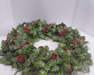 Christmas wreath. Plastic. 25 inches diameter