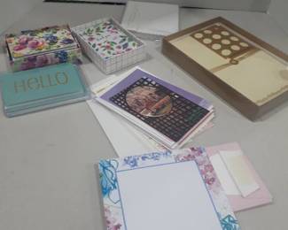 Various cards and paper
