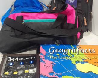 Adidas duffle bag, backpacks and the game of the world, Geografacts