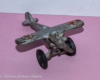 Vintage Cast Metal Airplane