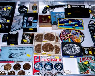 CASE of Vintage Space Collectibles / Kits / Toys