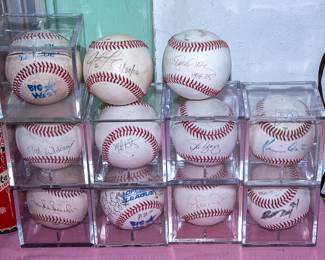 Autographed Baseballs - NO COAs:  Tommy Lasorda; Steve Yeager; Duke Snider; MORE!!