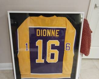 Marcel Dion autographed jersey hockey
