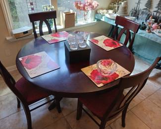 Dining table with four chairs