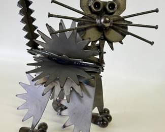Cool Metal Art Cat