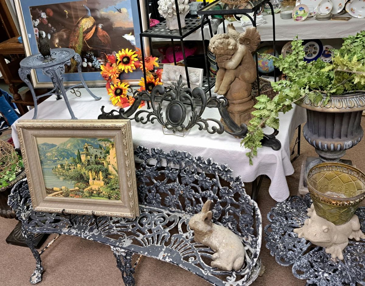 1/2 OFF SATURDAY ALL REMAINING ITEMS!!
4th Annual Art, Garden and Lawn Sale. Much artwork, outdoor and 2 added estate items, all in one location!!