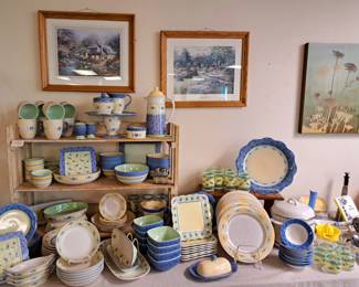 2 additional estates have been added to this year's Annual sale!! Large collection of Pfaltzgraff "Summer Breeze" 