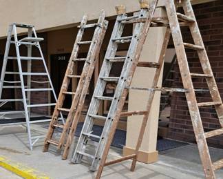 Ladders-rustic and modern