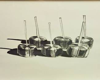 Save The Date and plan attending next weekend's 4th Annual Art, Garden and Lawn Sale. Much artwork, outdoor and 2 added estate items all in one location!! Over 150 pcs. of artwork!! Framed signed and numbered 1968 Wayne Thiebaud "Suckers State I"