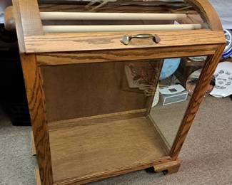 Oak quilt rack