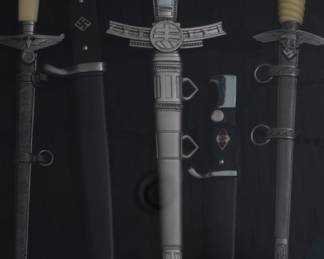 WWII collection of replica swords