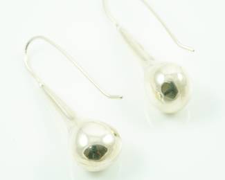 Sterling Navajo pearl drop earrings