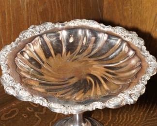 Baroque by Wallace pedestal candy dish