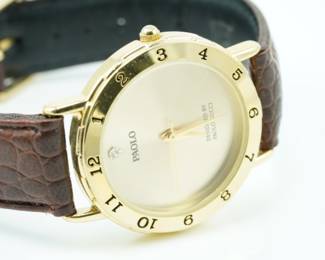 Paolo watch with leather band
