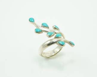 Dominique Dinouart sterling & turquoise ring