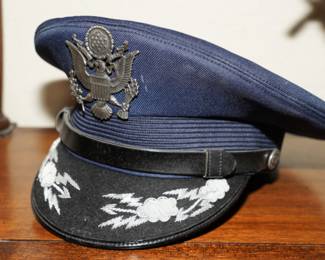 There are several military caps and uniforms available