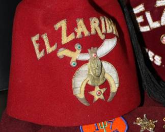 El Zaribah beaded & woven fez'