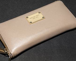 Michael Kors tan leather wallet