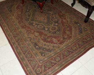 There are several floor rugs available; some are wool, some are poly, and some are viscose. 