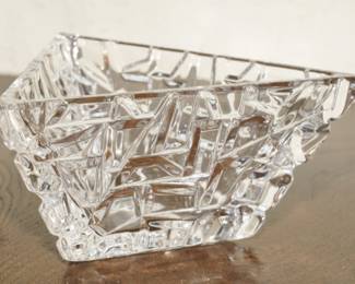 Tiffany & Co triangular crystal bowl