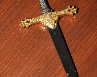 There are several daggers & swords with sheaths available 