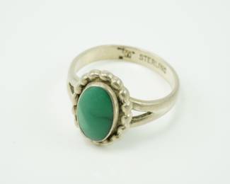 Native American sterling & turquoise ring