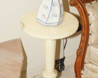 Alabaster accent table