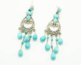 Barse sterling chandelier earrings