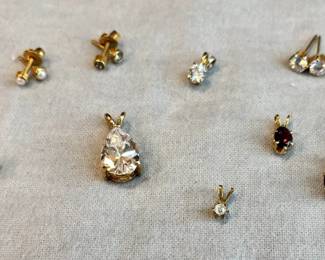 Pendants and delicate earrings