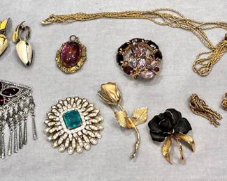 Vintage costume jewelry from 1950's -1980's
