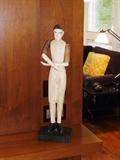 JOINTED CARVED WOOD FOLK ART FIGURE