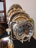 SILVERPLATE SERVING TRAYS