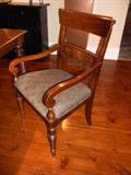 Ethan Allen Carved Cherry Armchair