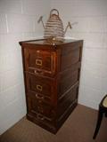 Oak 3-Drawer file cabinet