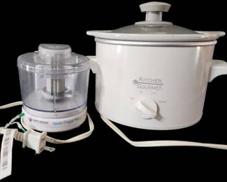 Crock Pot and Food Chopper